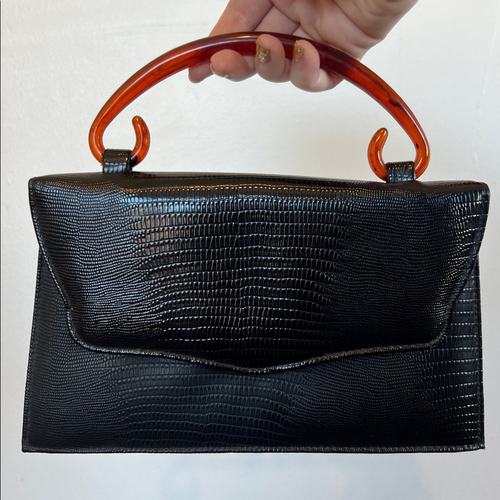 Vintage Andé Lucite Handle Handbag